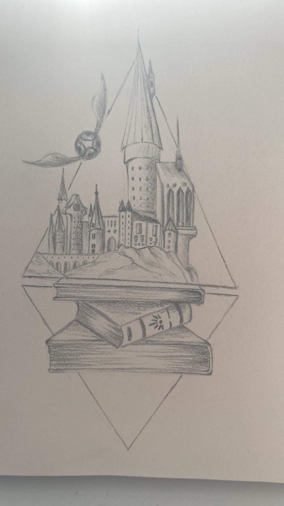Harry Potter Graphic Tattoo Design